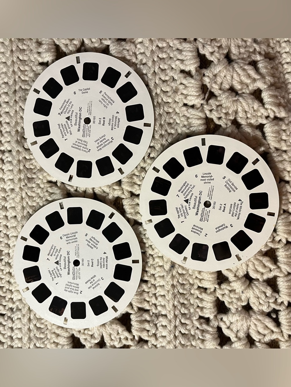 Beautiful Washington, D.C. Set View-Master 3 Reels Set #5160